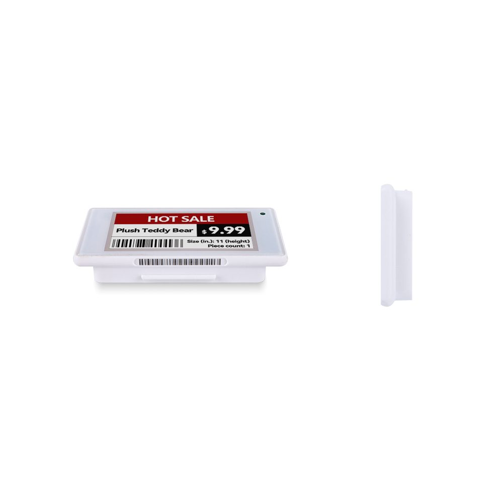 Étiquette électronique pour étagères White Shell de 2,13 pouces