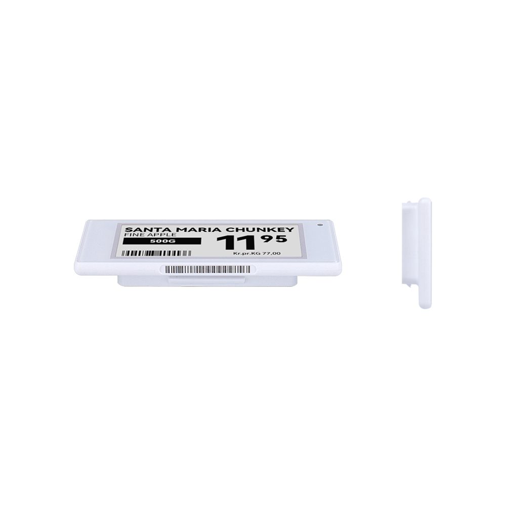 Étiquette électronique pour étagères White Shell de 2,66 pouces