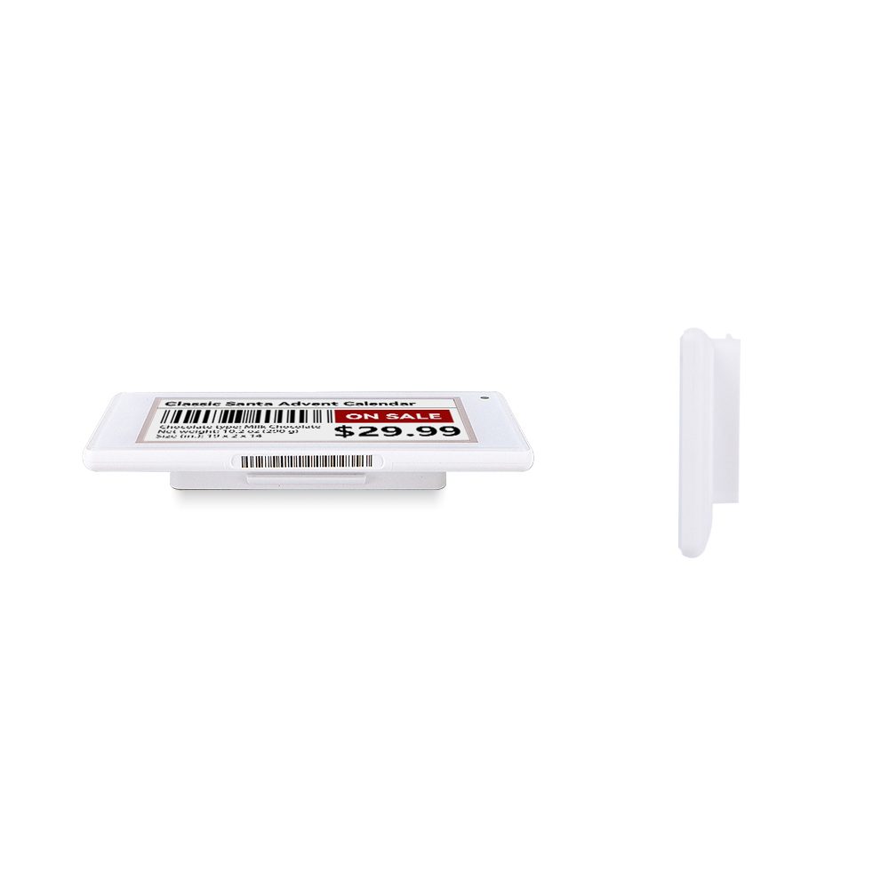 Étiquette électronique pour étagères White Shell de 2,9 pouces