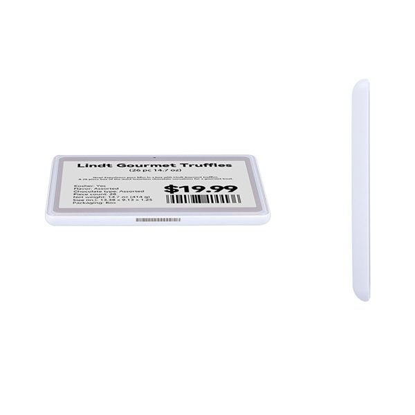 Étiquette électronique pour étagères White Shell de 5,83 pouces
