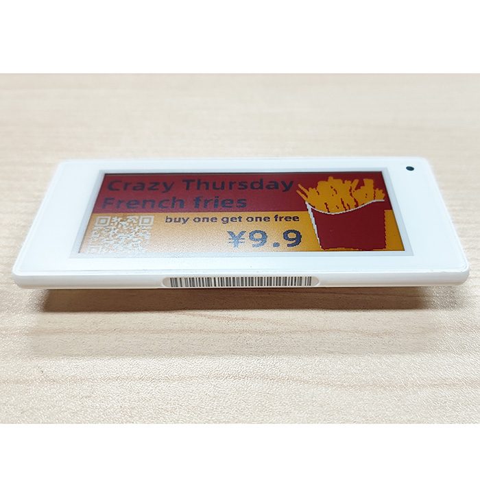Affichage d'étiquettes de vente au détail électronique 4 couleurs de 2,9 pouces Couleur Noir Blanc Rouge Jaune