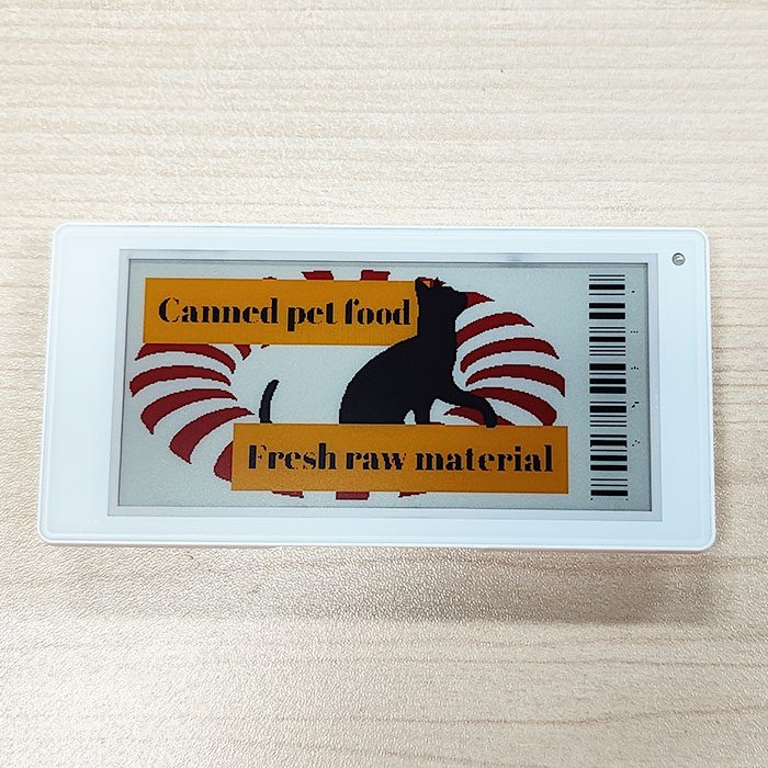 Affichage d'étiquettes de vente au détail électronique 3,5 pouces 4 couleurs Couleur Noir Blanc Rouge Jaune
