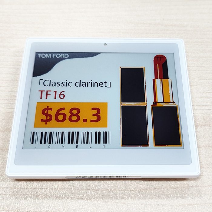 Affichage d'étiquettes de vente au détail électronique 4,2 pouces 4 couleurs Couleur Noir Blanc Rouge Jaune