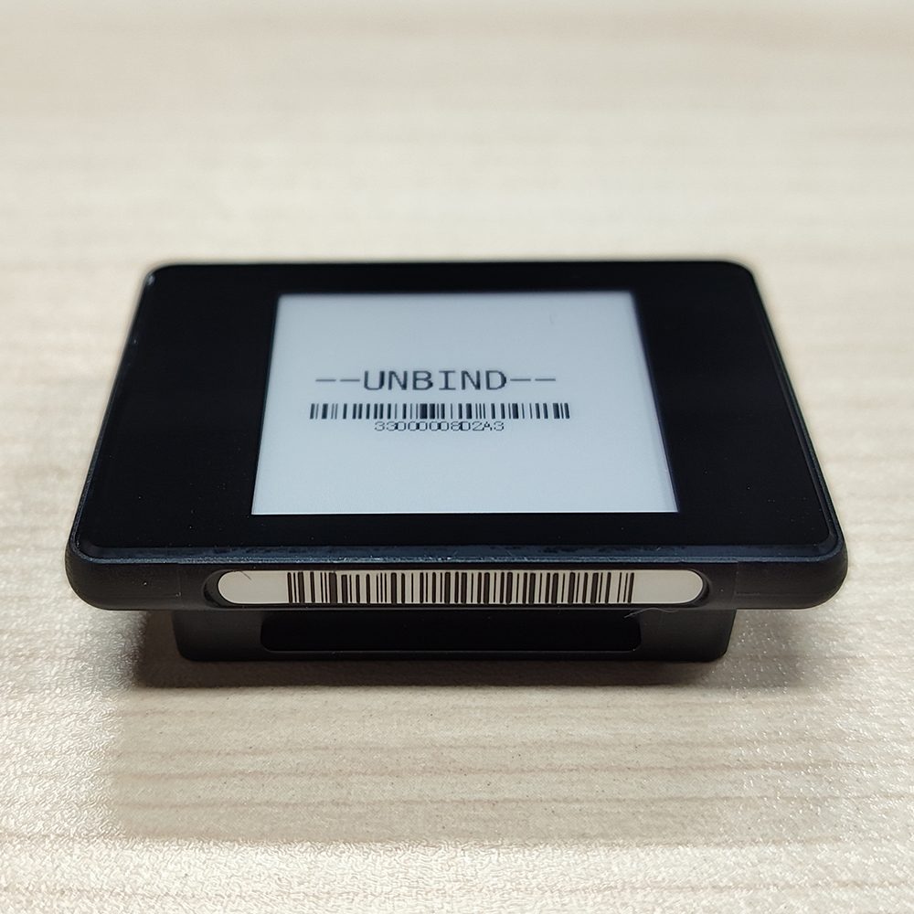 Étiquette électronique pour étagères Black Shell de 1,54 pouces