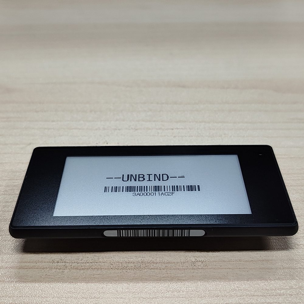 Étiquette électronique pour étagères Black Shell de 2,66 pouces
