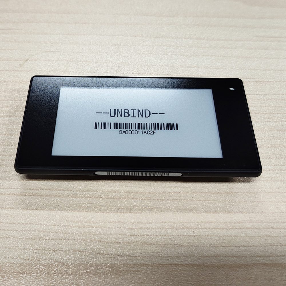 Étiquette électronique pour étagères Black Shell de 2,66 pouces