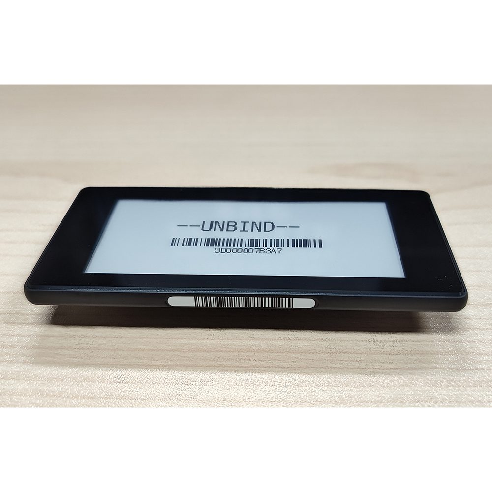Étiquette électronique pour étagères Black Shell de 2,9 pouces