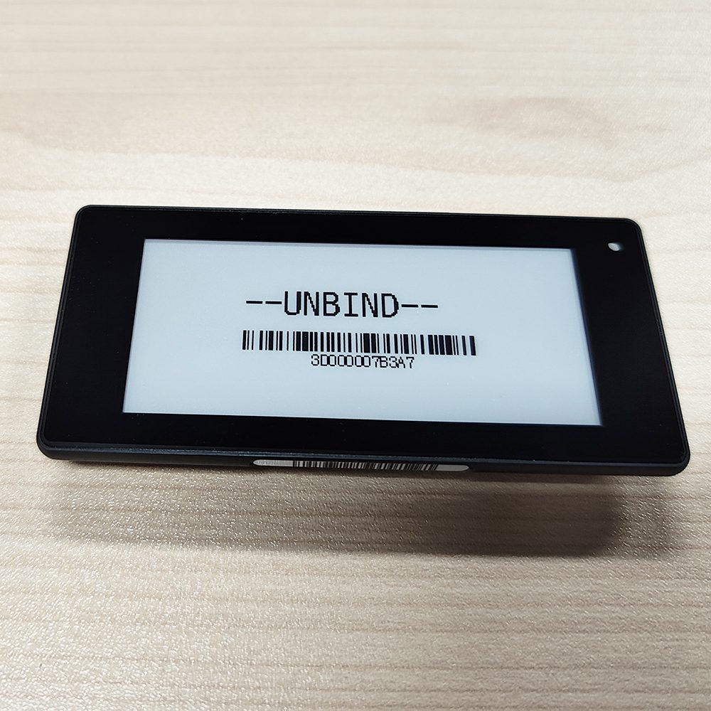 Étiquette électronique pour étagères Black Shell de 2,9 pouces