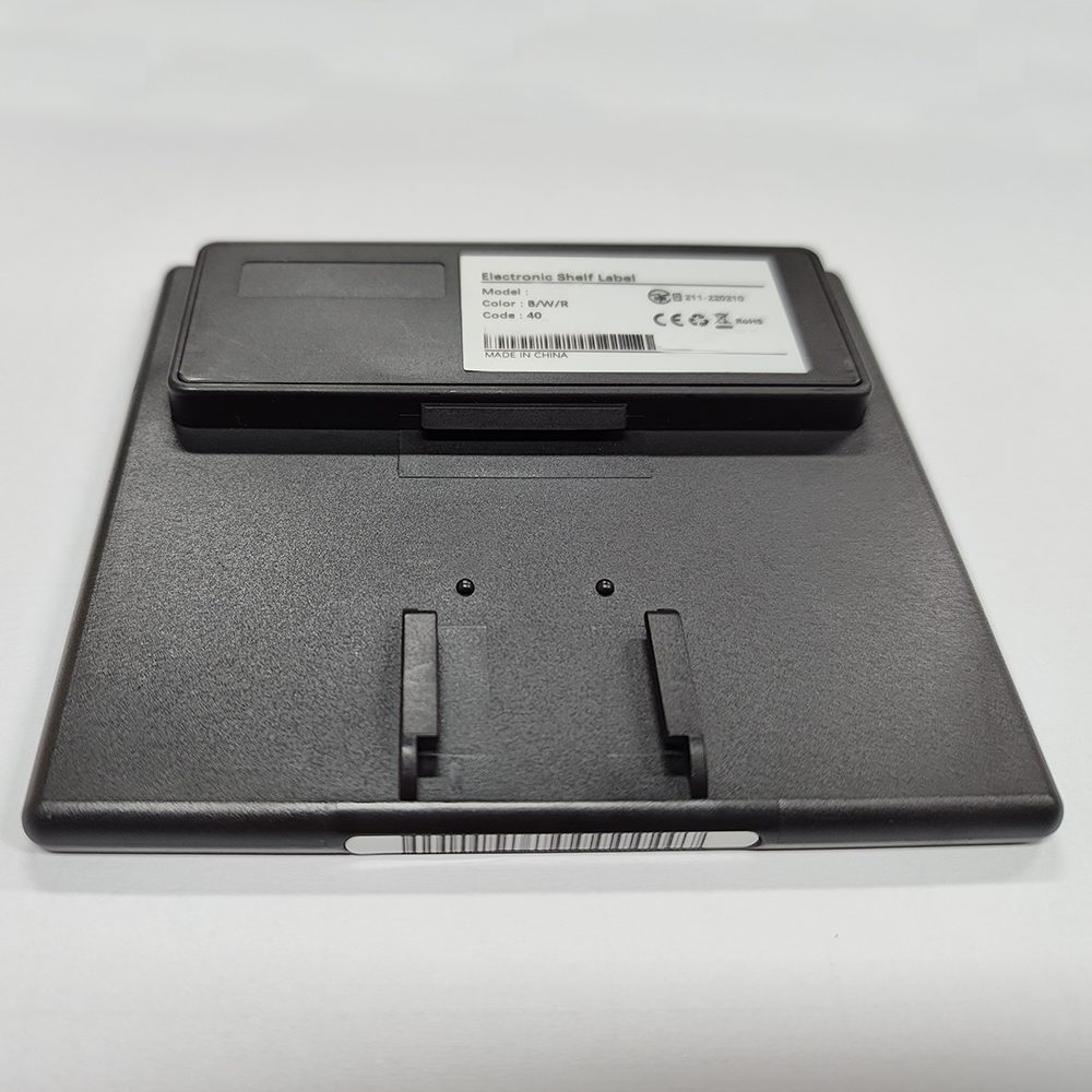 Étiquette électronique pour étagères Black Shell de 4,2 pouces
