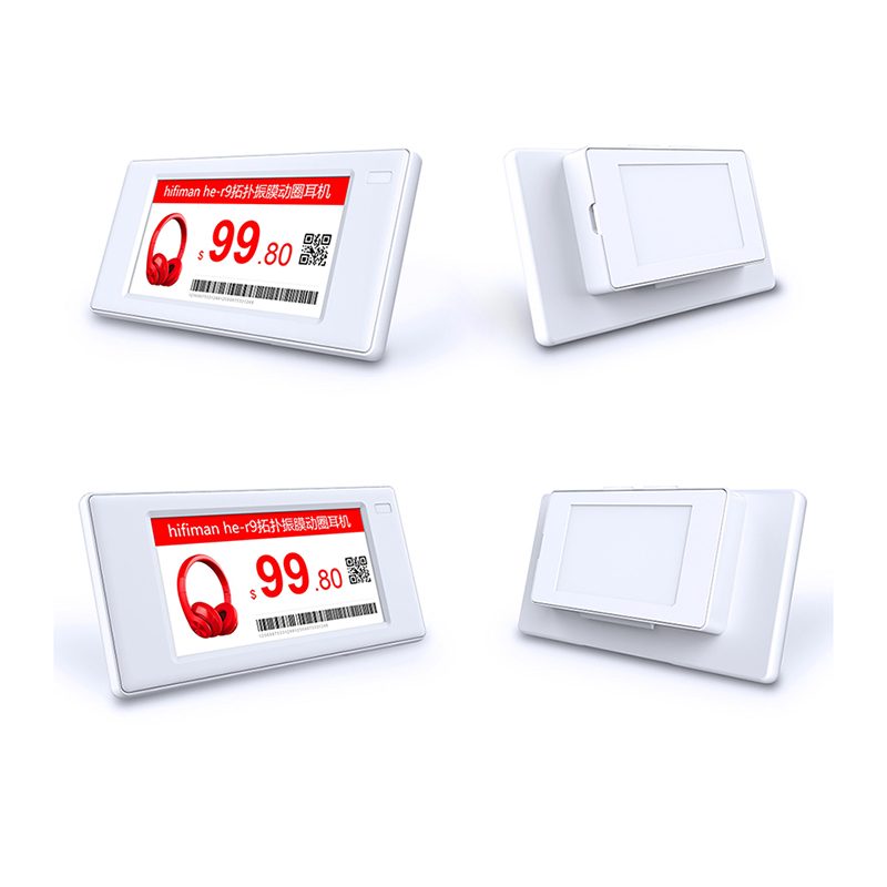 Affichage électronique d'étiquettes d'étagères 3 couleurs de 2,66 pouces Couleur Noir Blanc Rouge