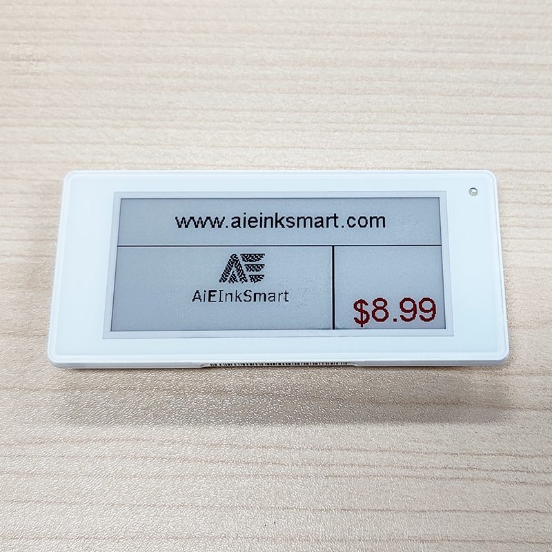 Étiquette électronique pour étagère Bluetooth 2,4 GHz de 2,90 pouces