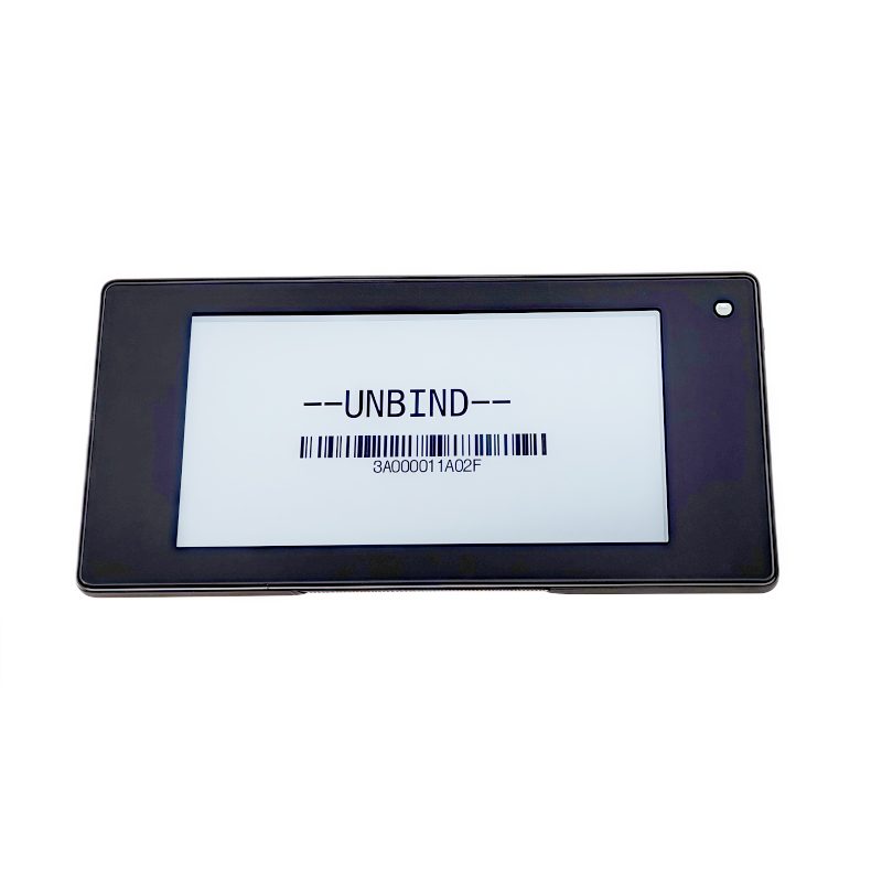 Étiquette électronique pour étagères Black Shell de 2,66 pouces