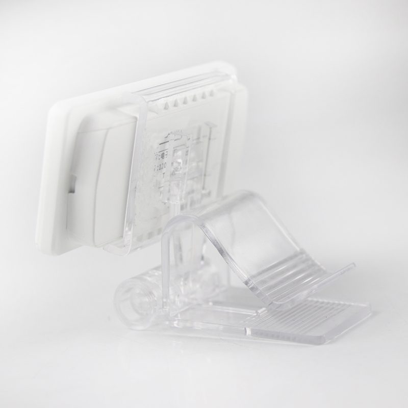 Étiquette d'étagère numérique à clip vertical pour surface plane