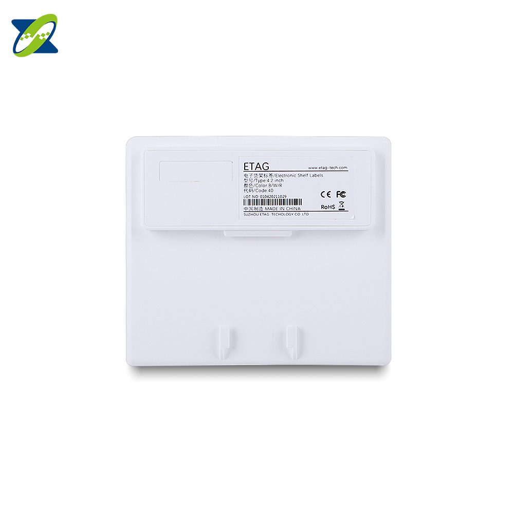 Étiquette électronique pour étagères White Shell de 4,2 pouces